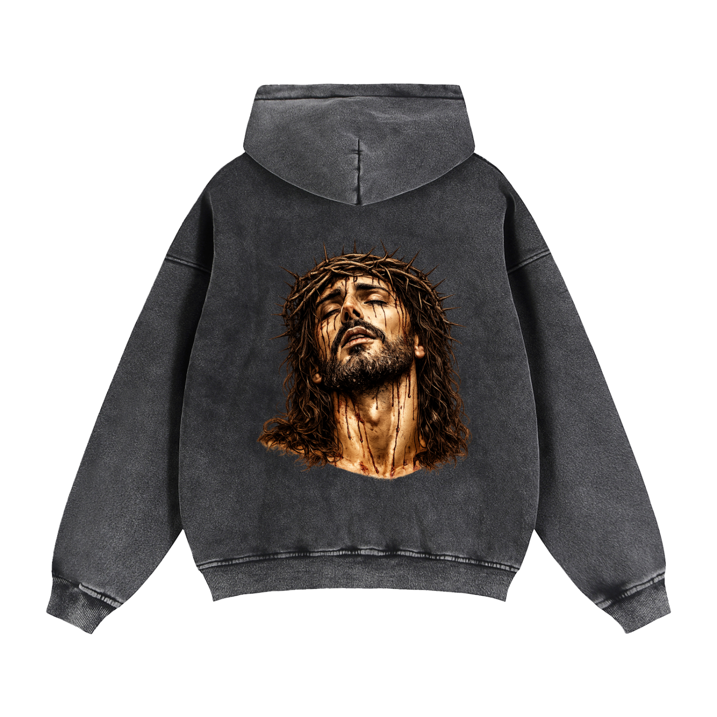Zip-Through Boxy Fleece Hoodie