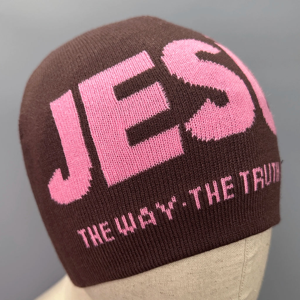 Jacquard Alphabet JESUS Knit Hat Autumn/Winter Outdoor Thermal Hat Unisex Pullover Hat