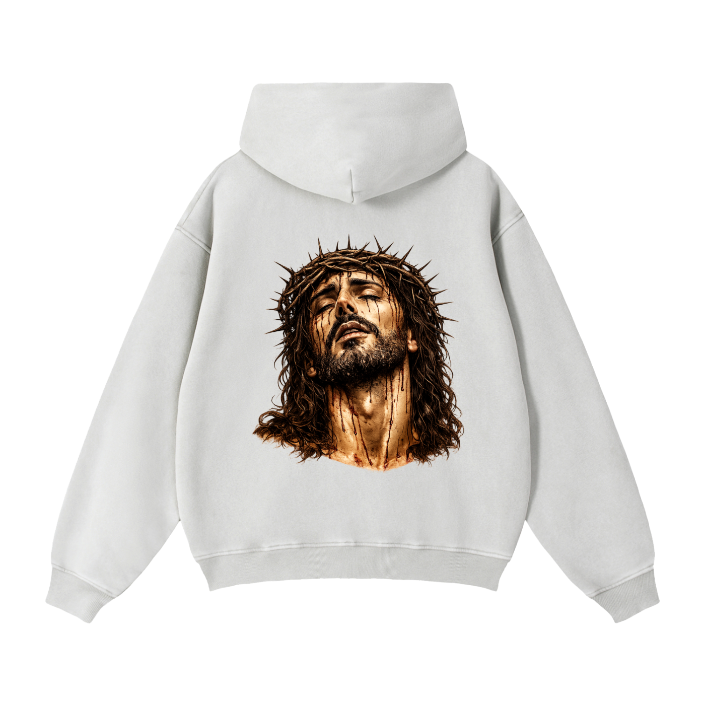 Zip-Through Boxy Fleece Hoodie
