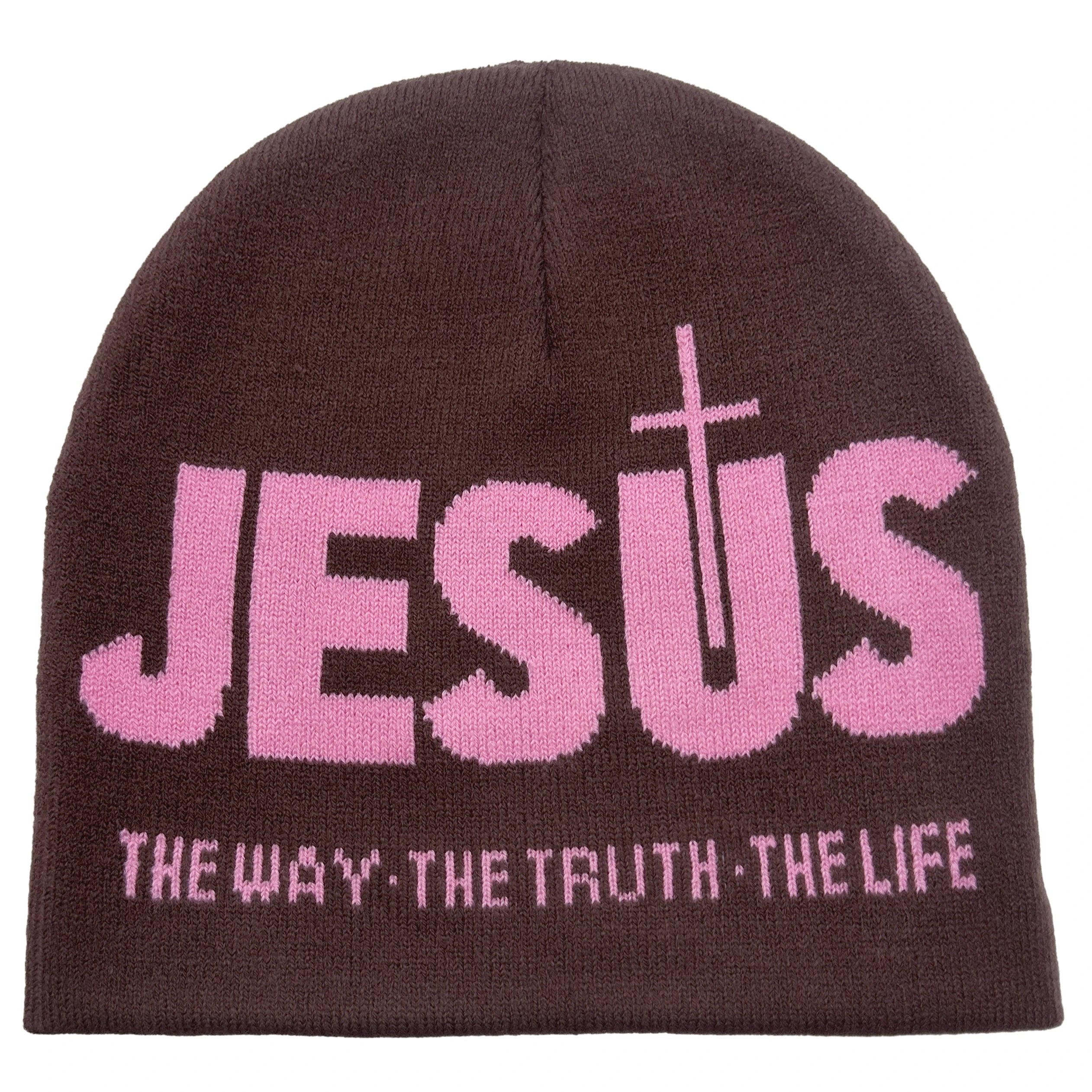 Jacquard Alphabet JESUS Knit Hat Autumn/Winter Outdoor Thermal Hat Unisex Pullover Hat