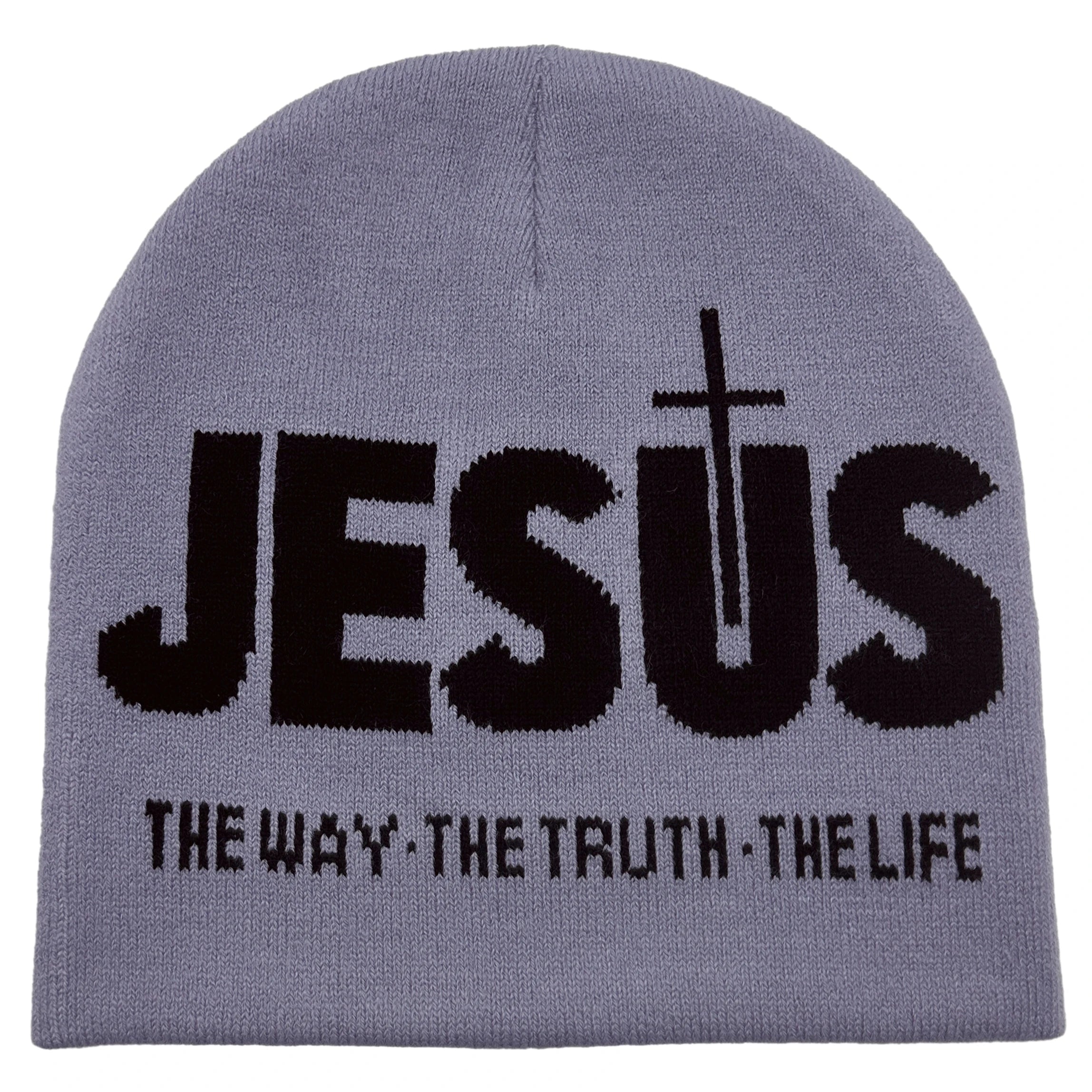 Jacquard Alphabet JESUS Knit Hat Autumn/Winter Outdoor Thermal Hat Unisex Pullover Hat