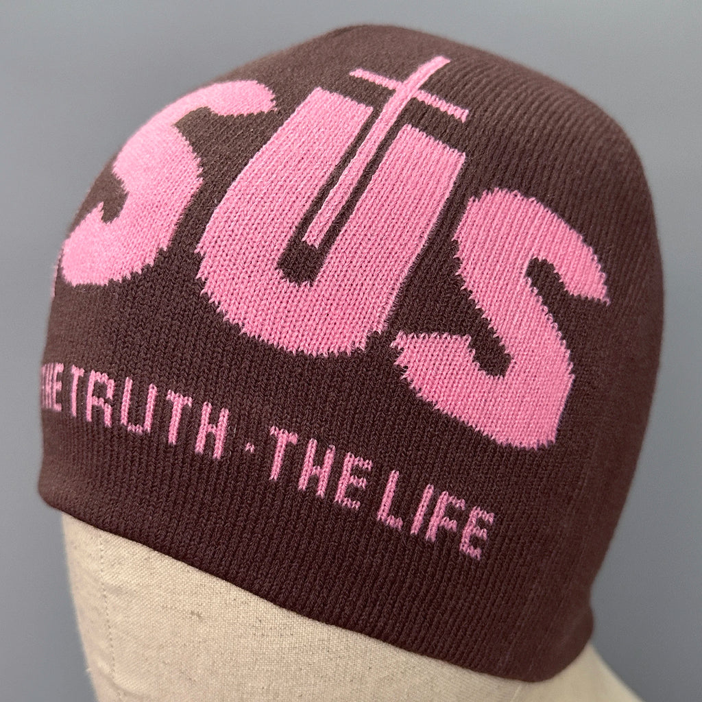 Jacquard Alphabet JESUS Knit Hat Autumn/Winter Outdoor Thermal Hat Unisex Pullover Hat