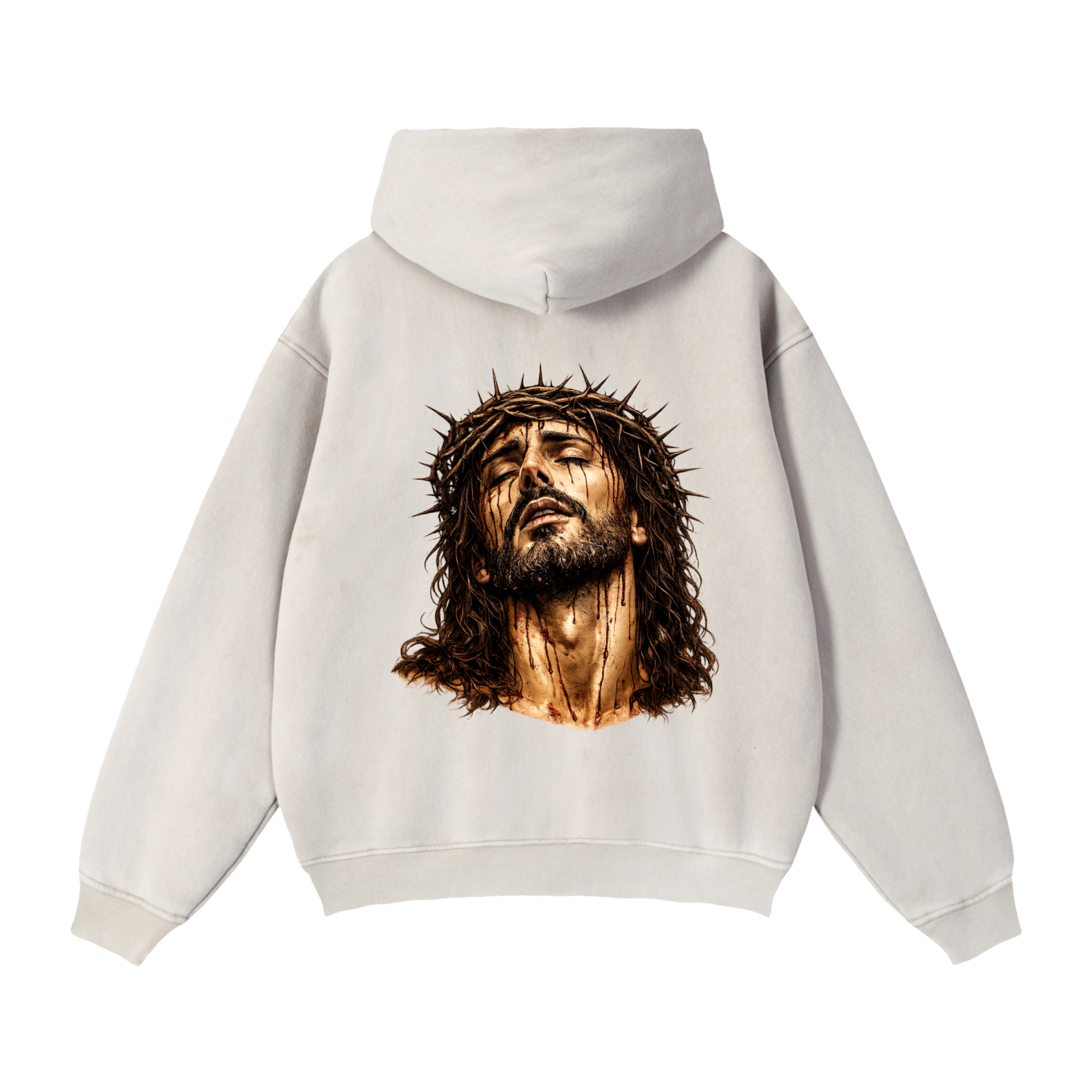 Zip-Through Boxy Fleece Hoodie